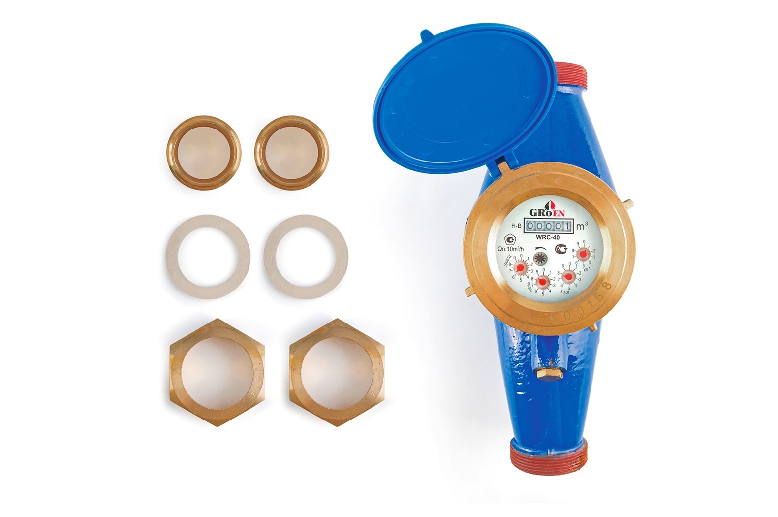 Мокроходный счетчик холодной воды WRC Ду-40, с чугунным корпусом