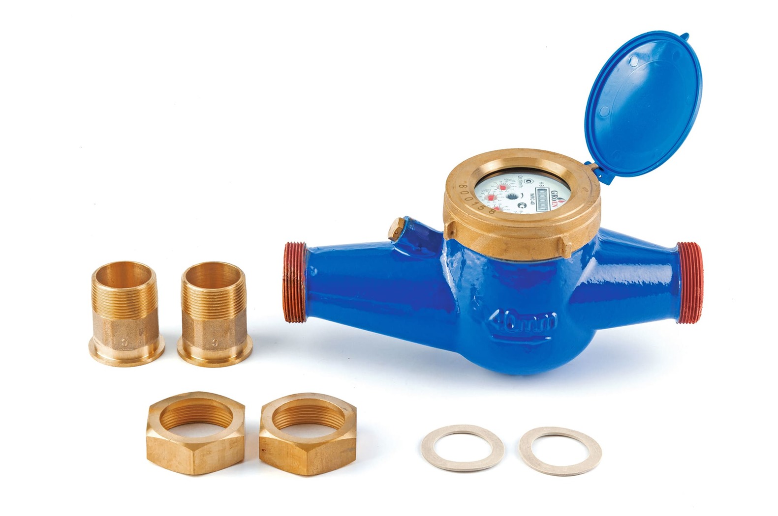 Мокроходный счетчик холодной воды WRC Ду-40, с чугунным корпусом