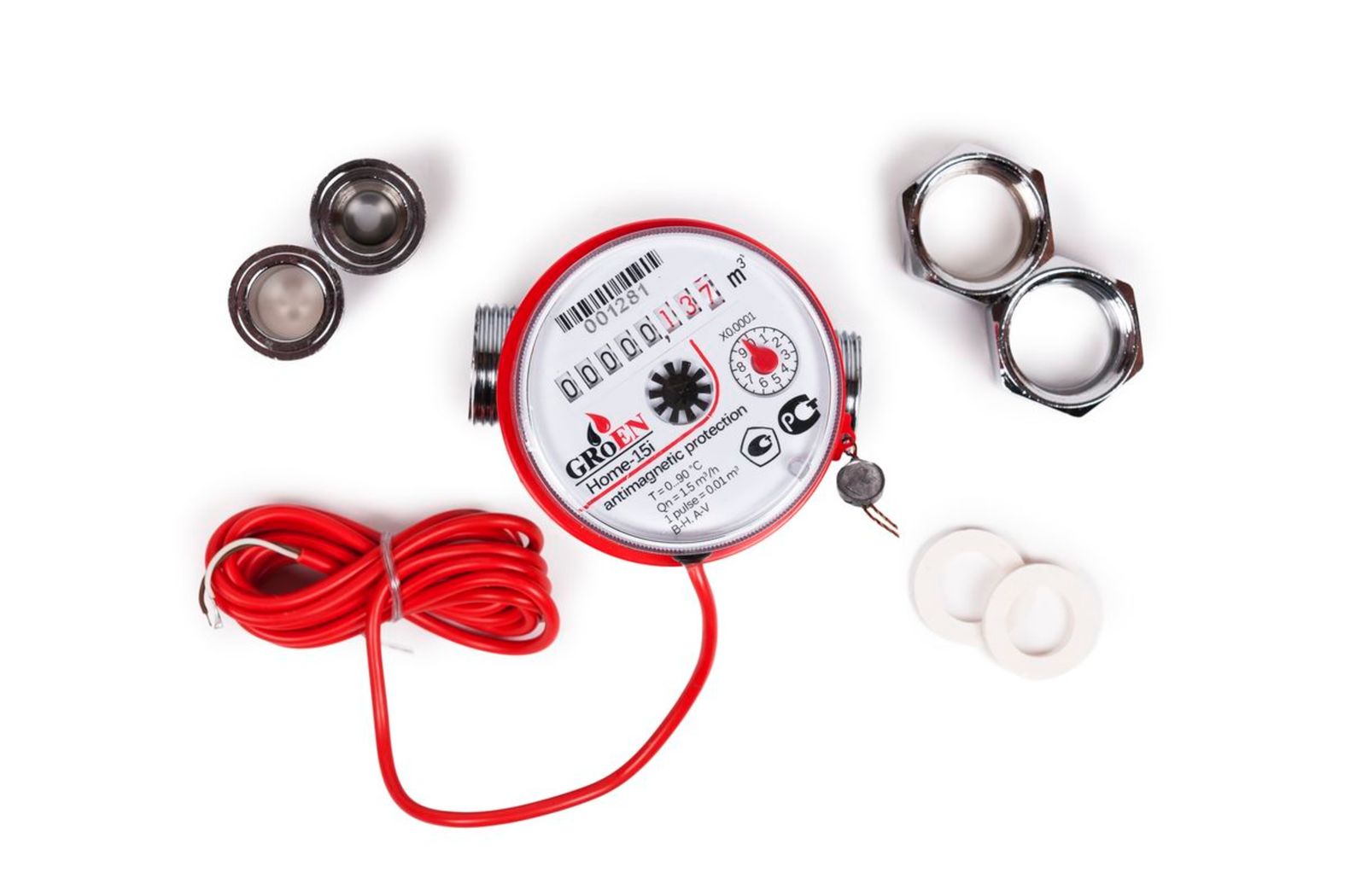 Счетчик горячей воды HOME (i) Ду-20 (130 мм), с импульсным выходом