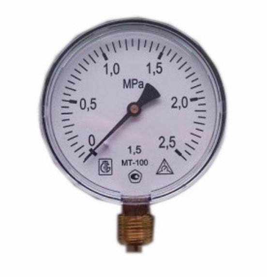 Манометр МТ-100, Ру-2.5 МПа