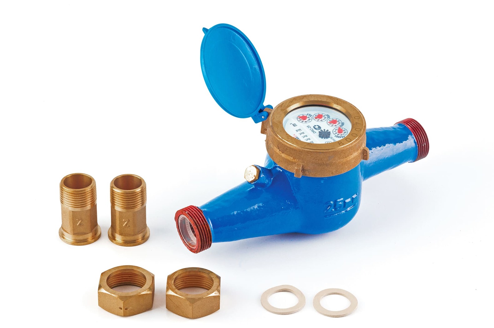 Сухоходный счетчик холодной воды DRC Ду-25 (260 мм), с чугунным корпусом