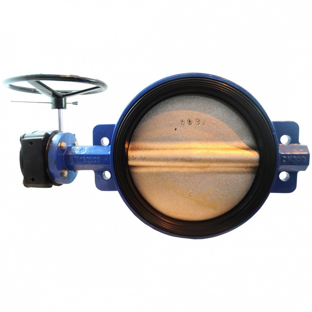 Затвор дисковый поворотный с редуктором Tecofi, Ду-400, Ру-10