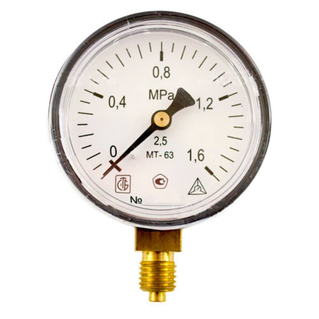 Манометр избыточного давления МТ-63, Беларусь, Ру-1.6 МПа