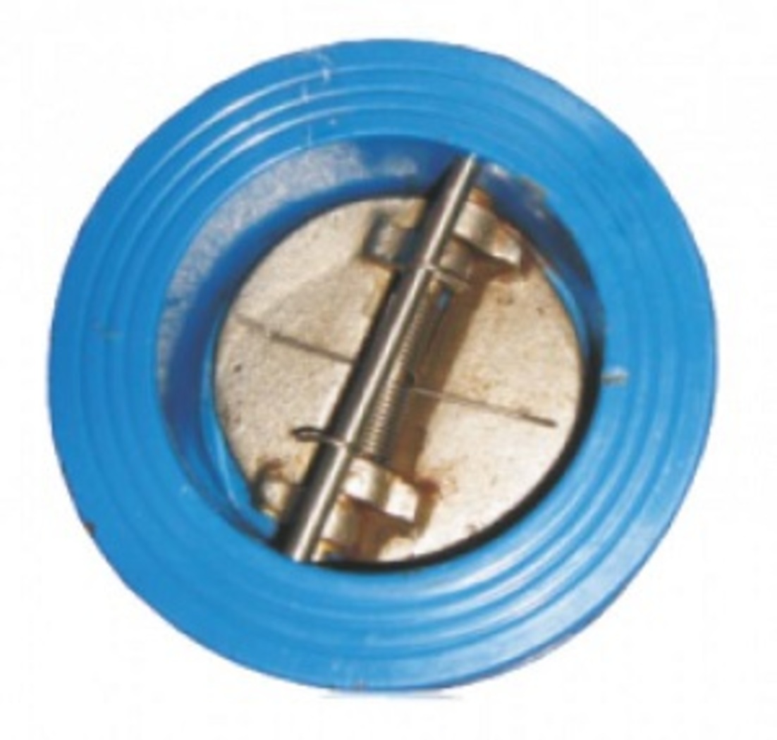 Клапан обратный чугунный ЗОЧ-16, ЧАЗ, Ду-200, Ру-16, межфланцевый, двустворчатый