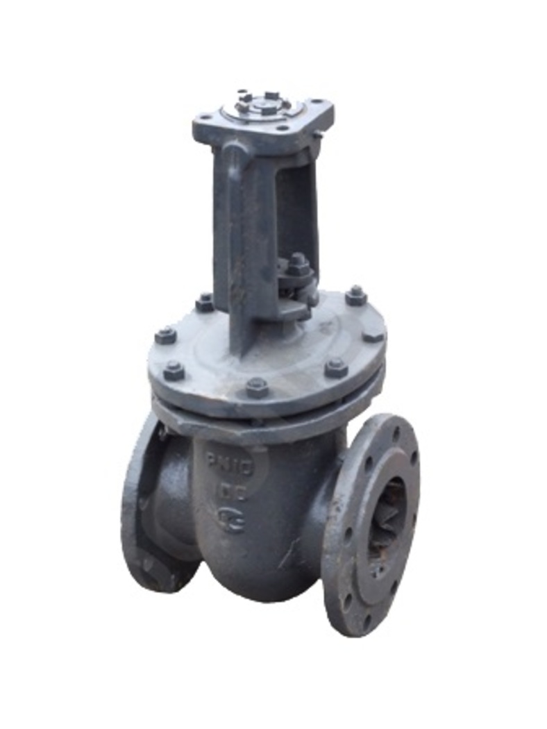 Задвижка чугунная параллельная 30ч906бр, ЛМЗ, Ду-100, Ру-16/10, под электропривод