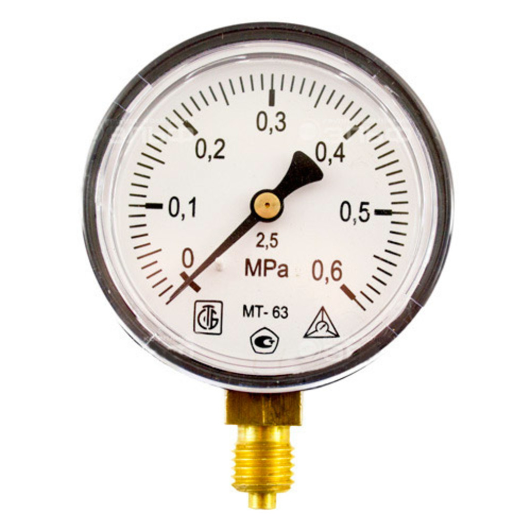 Манометр избыточного давления МТ-63, Беларусь, Ру-0,6 МПа