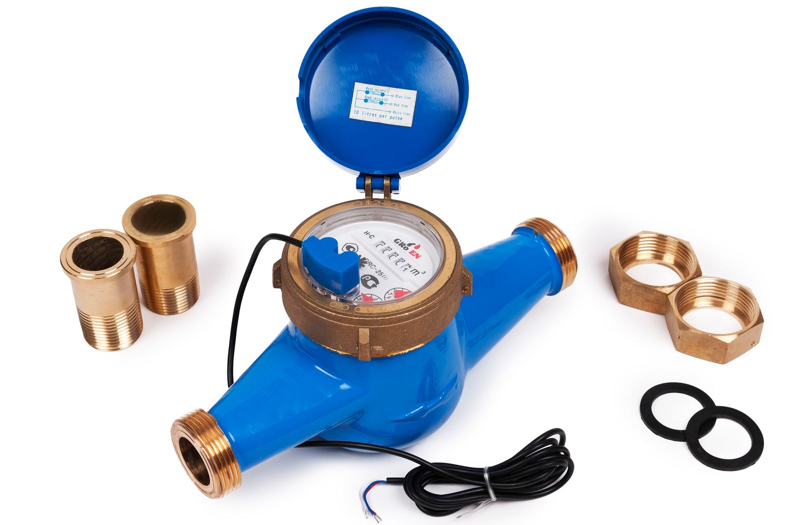 Сухоходный счетчик холодной воды DRC (i) Ду-50, с импульсным выходом (100 л/имп)