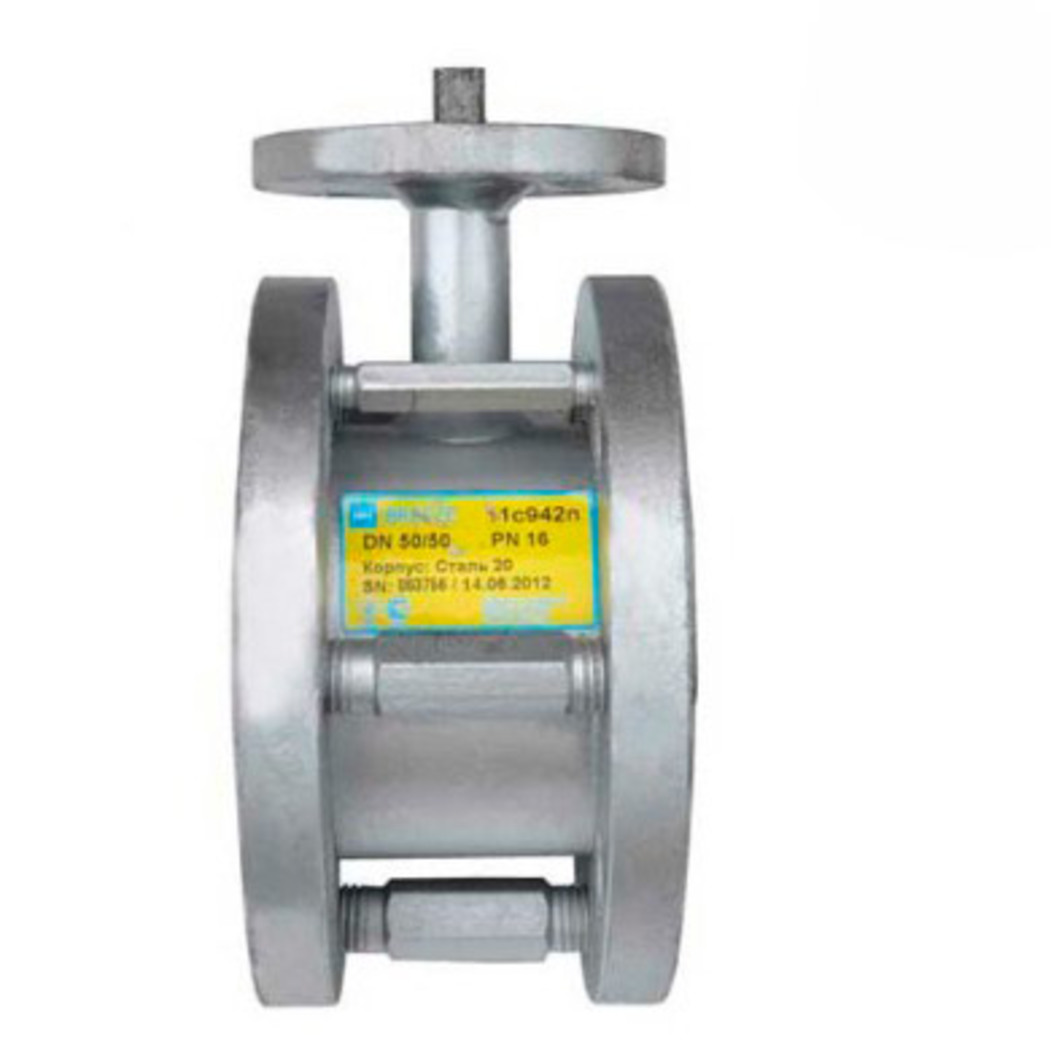 Кран стальной шаровой 11с942п, BREEZE, Ду-50, Ру-16, фланцевый, под электропривод