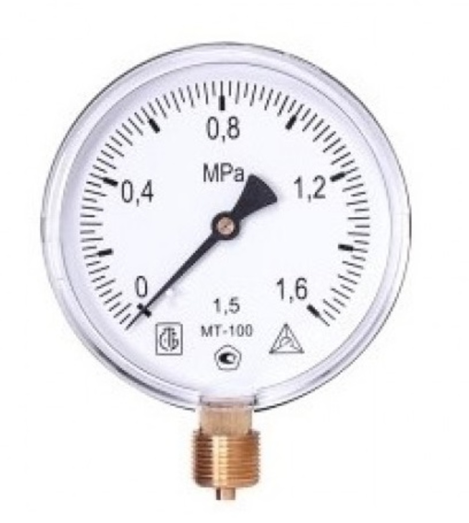 Манометр избыточного давления МТ-100, Беларусь, Ру-1.6 МПа