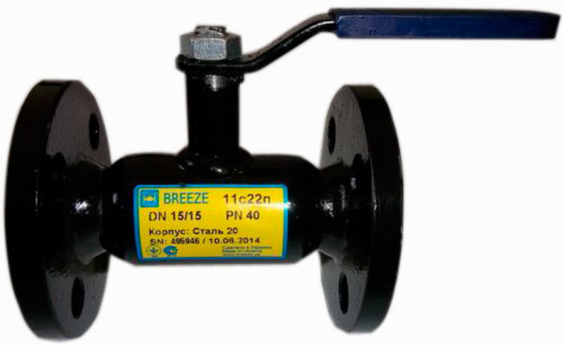 Кран 11с22п BREEZE, Ду-80/ 65, Ру-16, фланцевый