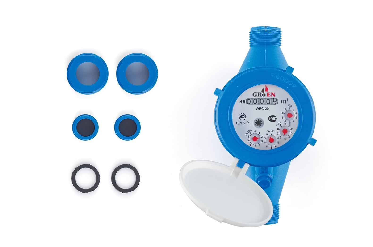 Мокроходный счетчик холодной воды WRC Ду-20 (190 мм), с пластиковым корпусом