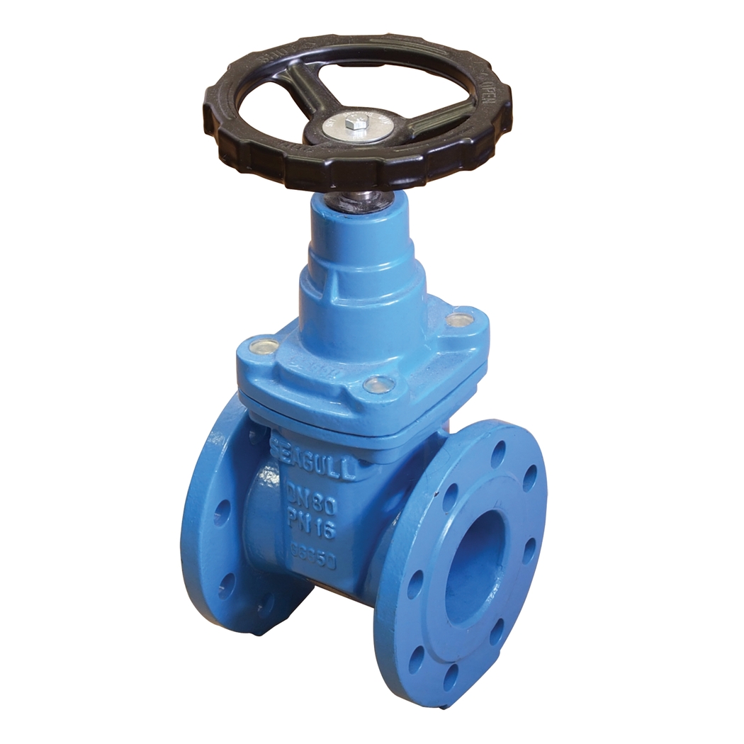 Задвижка чугунная с обрезиненным клином 30вч39р, SGL, Ду-200, Ру-10