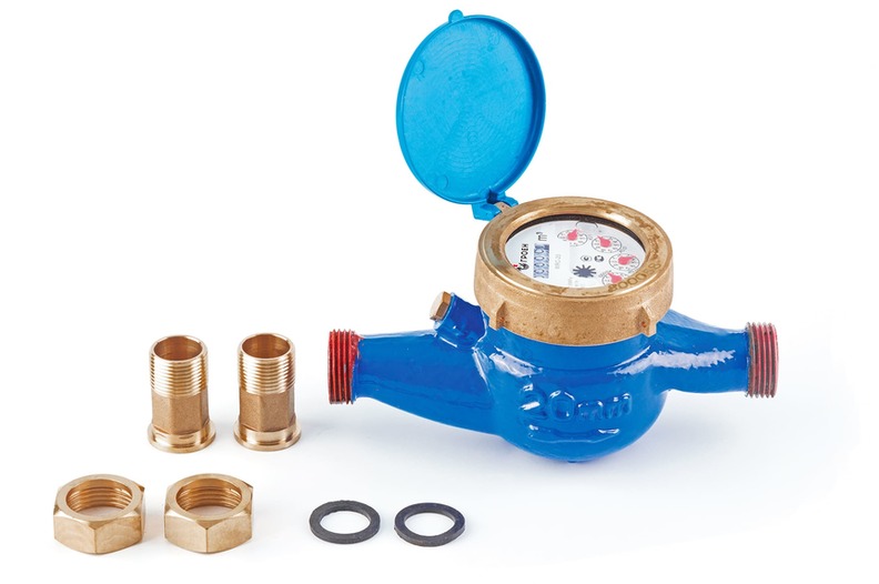 Счетчик воды WRC Ду-20 (190 мм), с чугунным корпусом