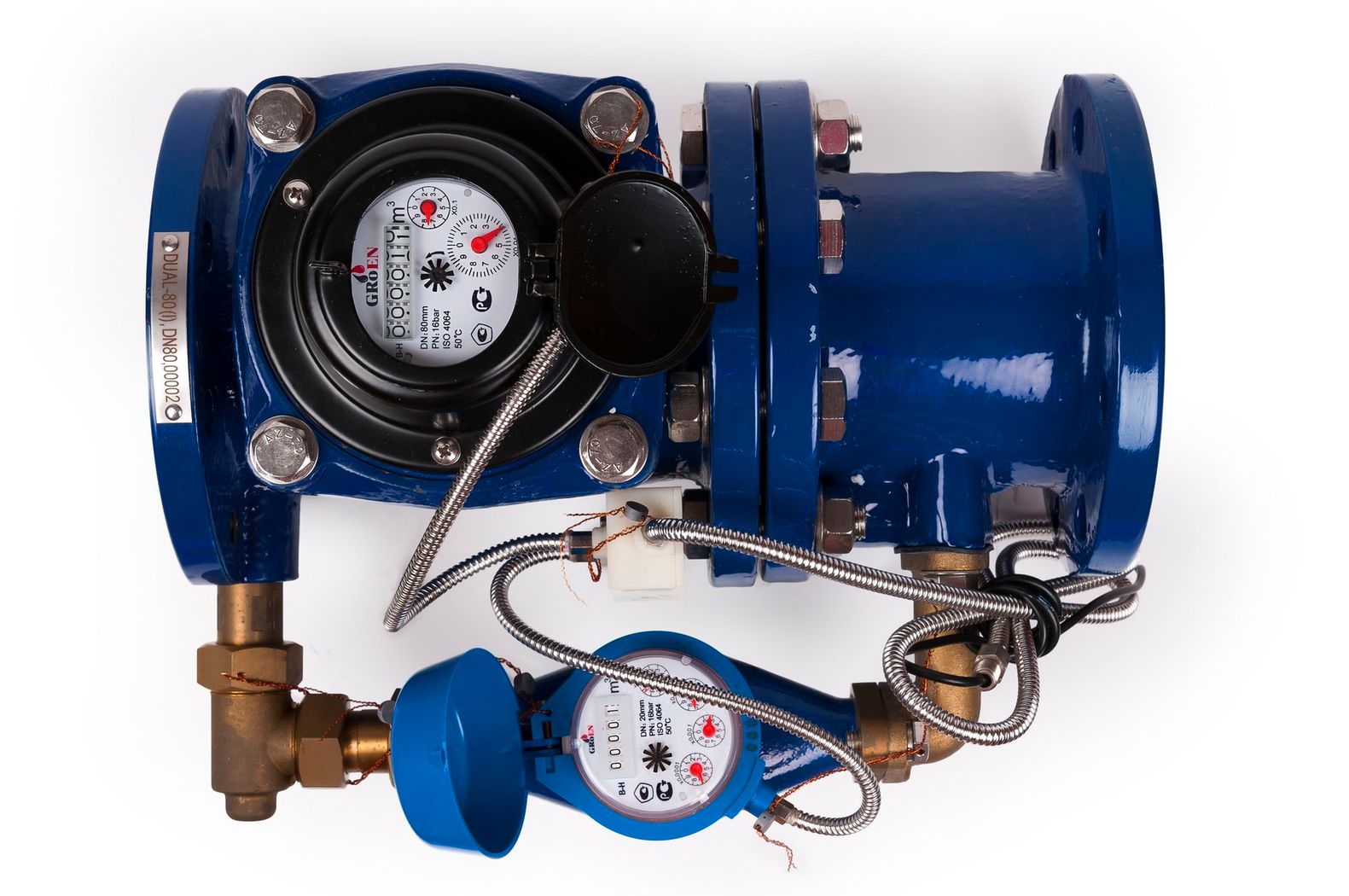 Комбинированный счетчик холодной воды DUAL (BYi) Ду-50/20, с импульсным выходом