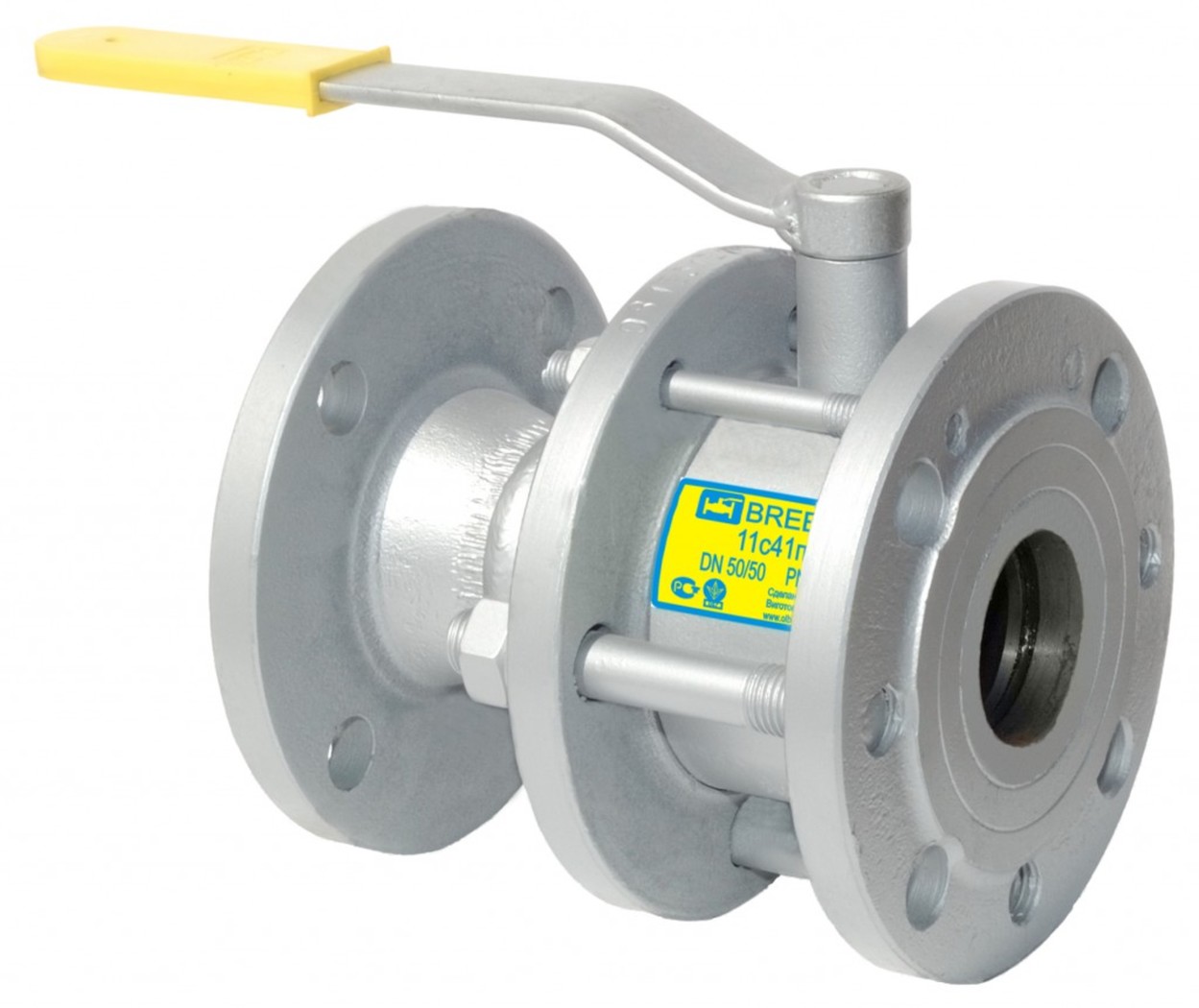 Кран стальной шаровой 11с41п, BREEZE, Ду-50, Ру-16, фланцевый