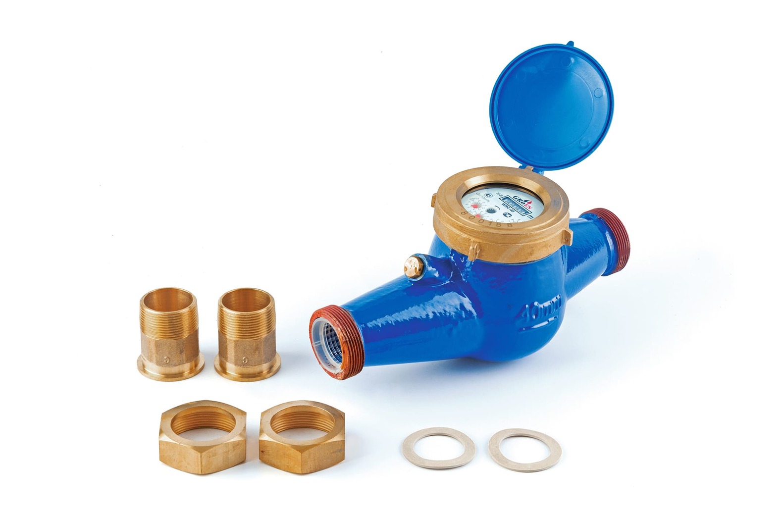 Мокроходный счетчик холодной воды WRC Ду-40, с чугунным корпусом