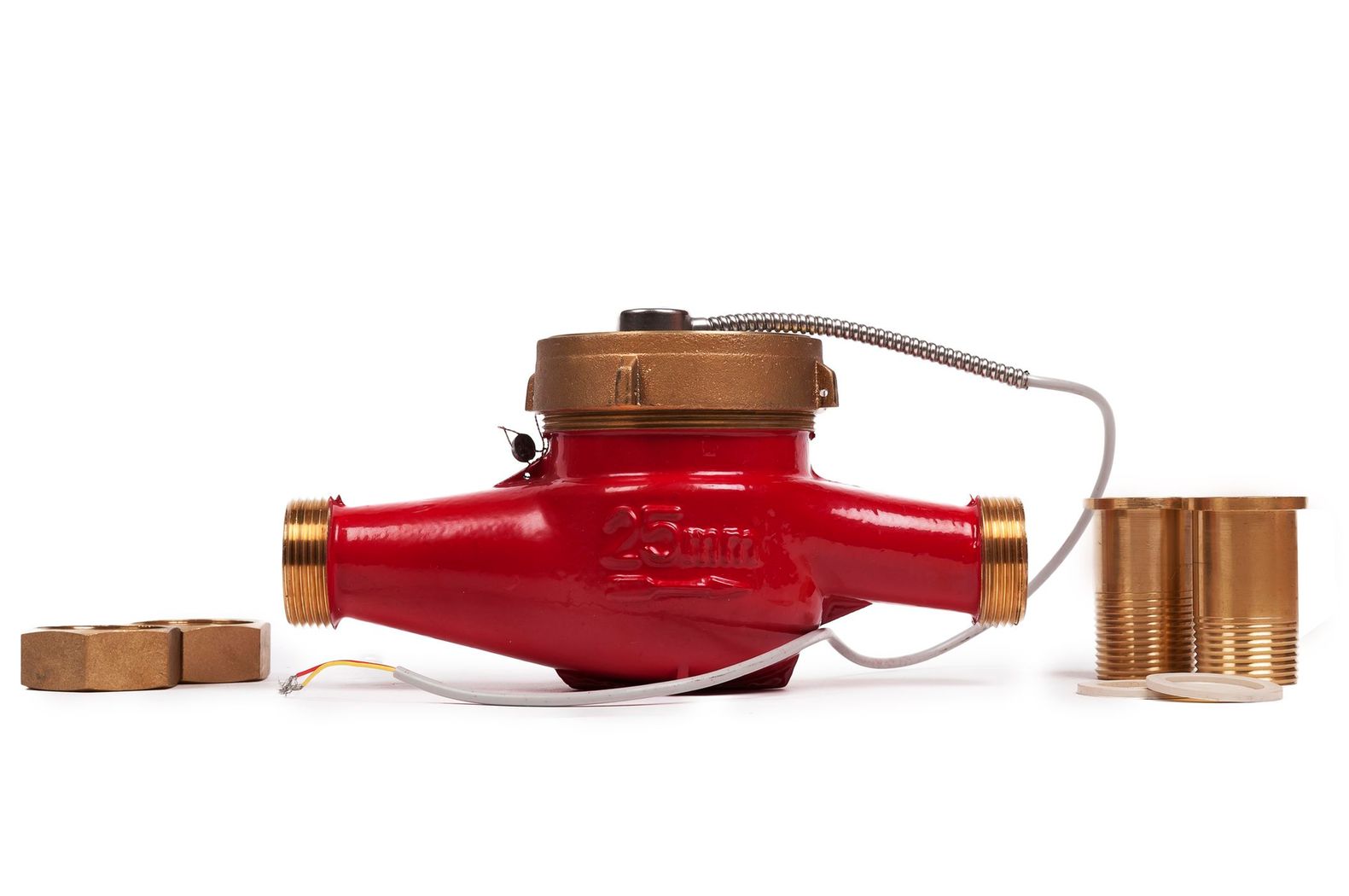 Сухоходный счетчик горячей воды DRH (i) Ду-25, с импульсным выходом (10 л/имп)