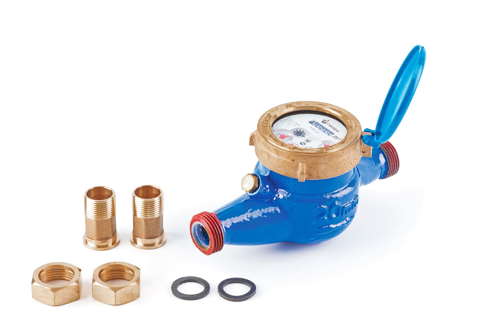 Мокроходный счетчик холодной воды WRC Ду-20 (190 мм), с чугунным корпусом