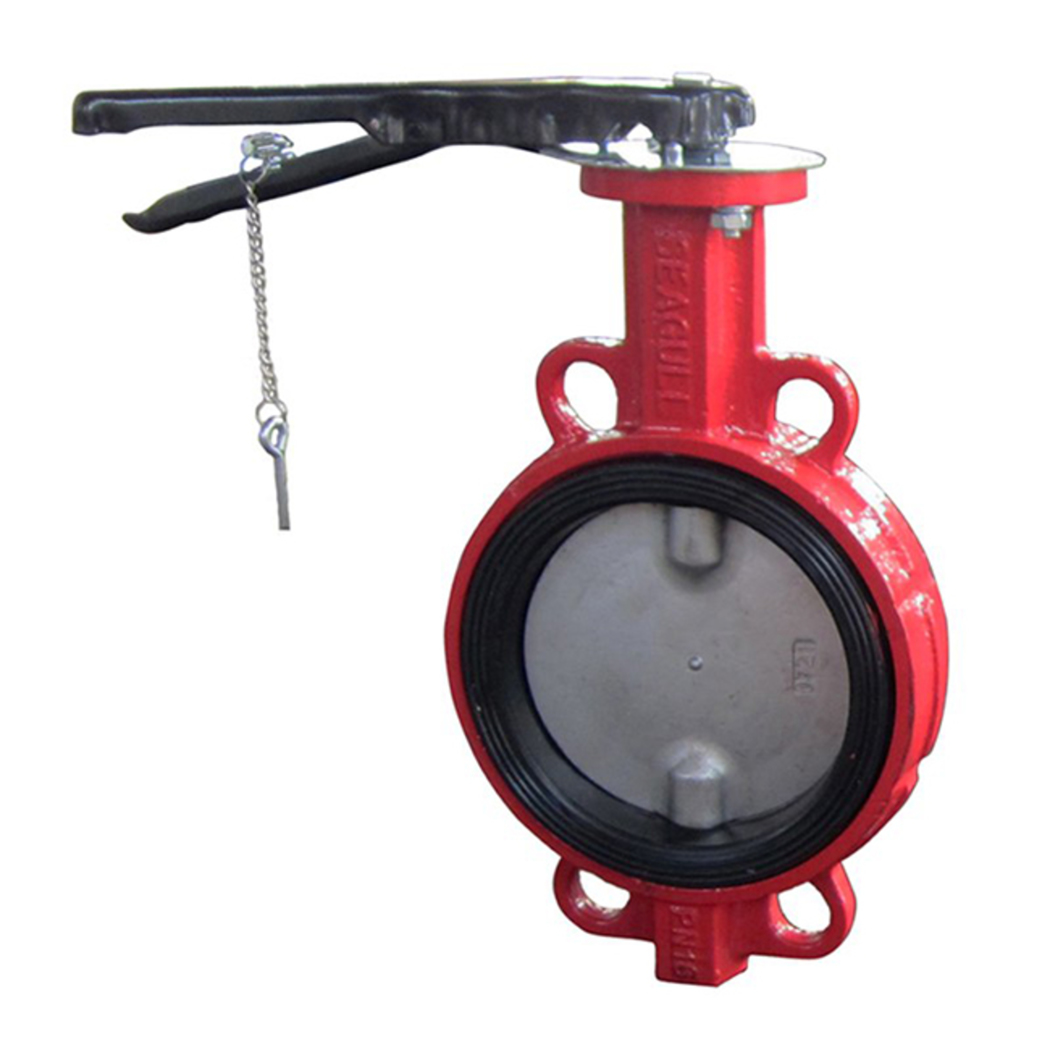 Затвор чугунный дисковый с нержавеющим диском, Seagull, Ду-150,Ру-16