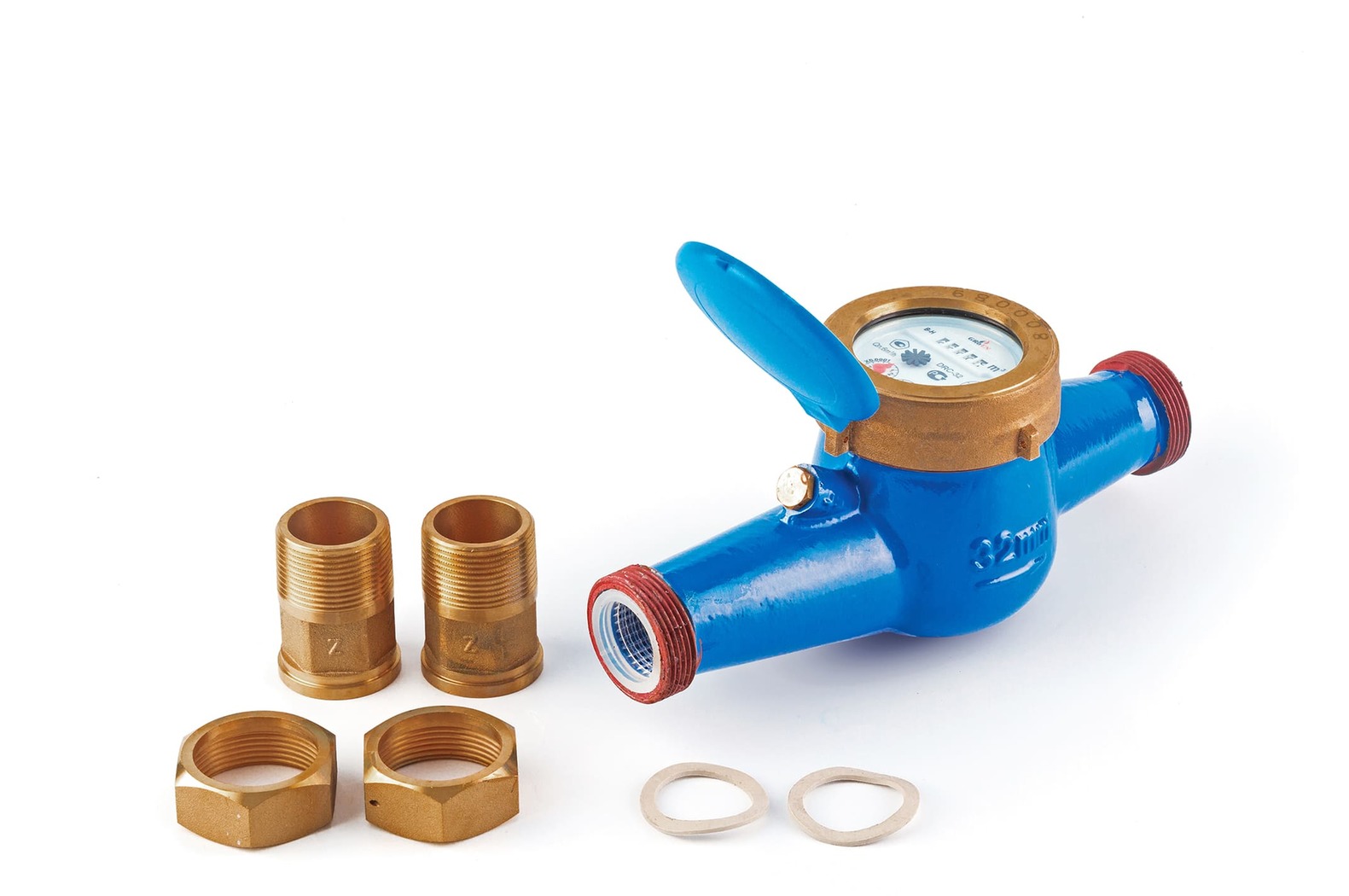 Сухоходный счетчик холодной воды DRC Ду-32 (260 мм), с чугунным корпусом