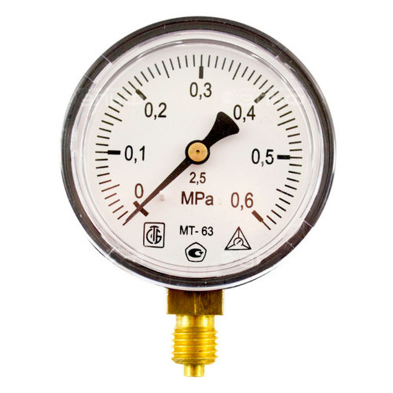Манометр МТ-63, Ру-0.6 МПа