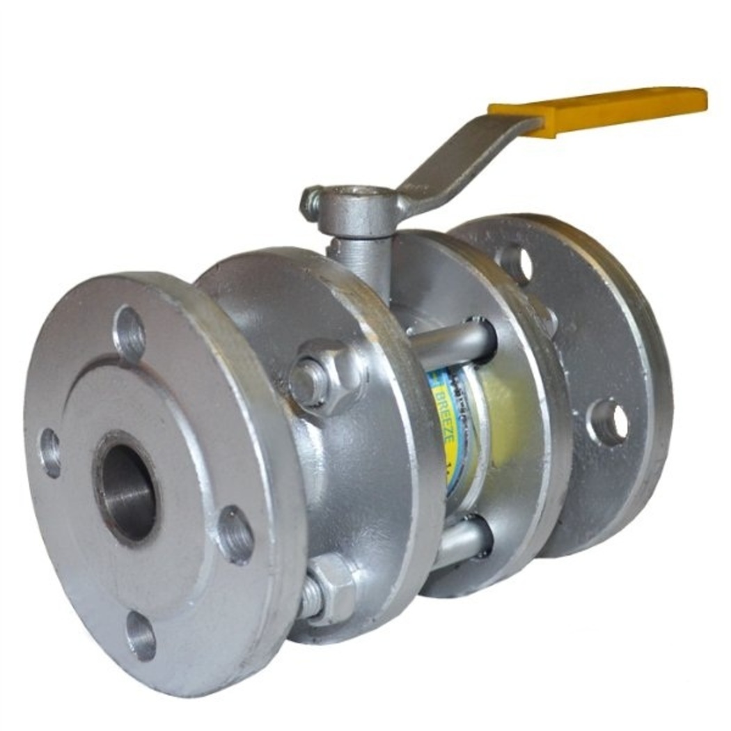 Кран стальной шаровой 11с64п, BREEZE, Ду-50, Ру-25, фланцевый