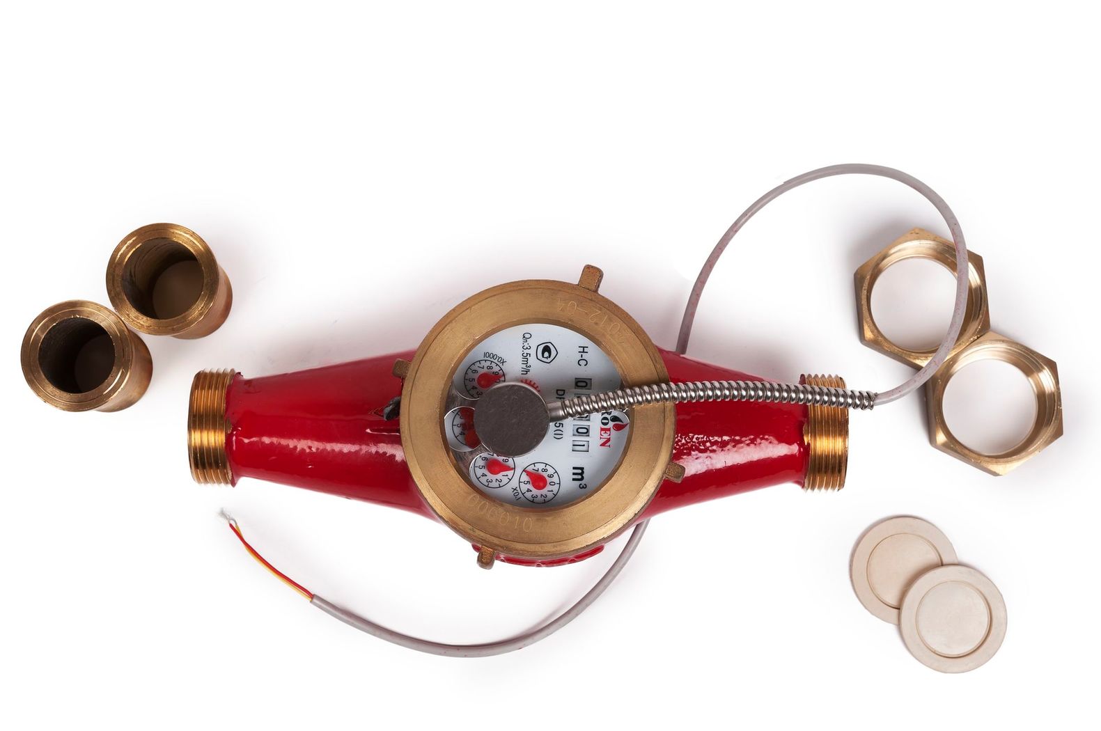 Сухоходный счетчик горячей воды DRH (i) Ду-25, с импульсным выходом (10 л/имп)