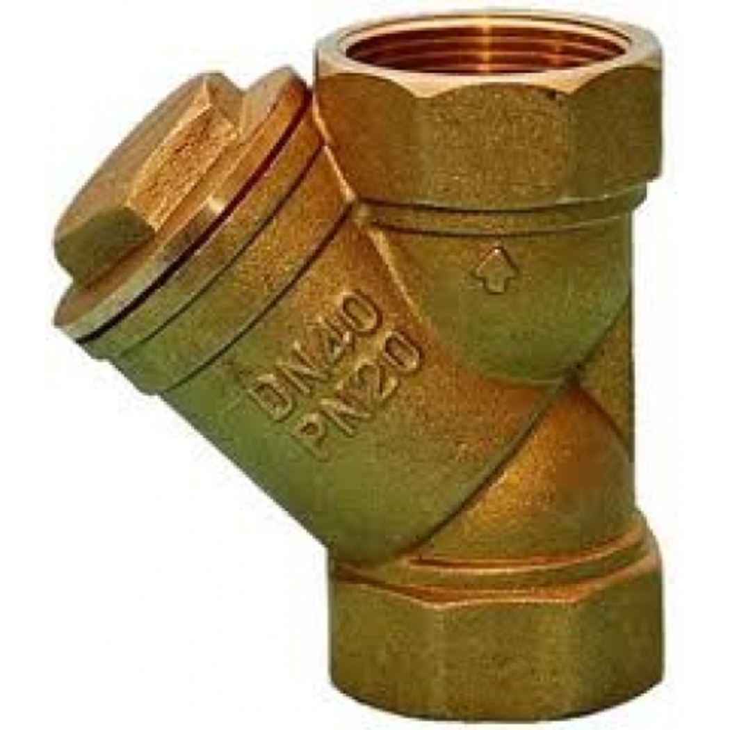 Фильтр сетчатый латунный, БАЗ, Ду-25, Ру-16, муфтовый