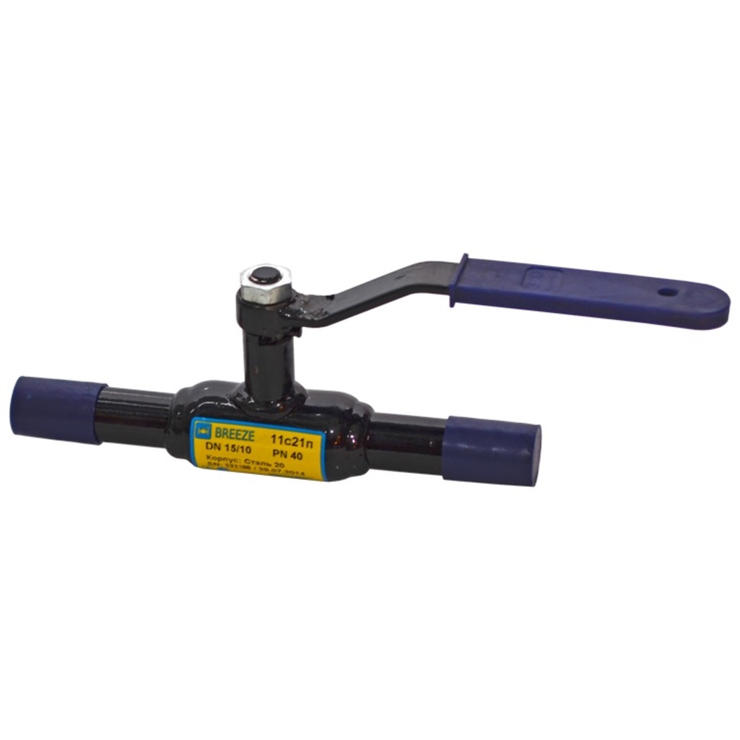 Кран стальной шаровой 11с21п, BREEZE, Ду-80/65, Ру-25, под приварку