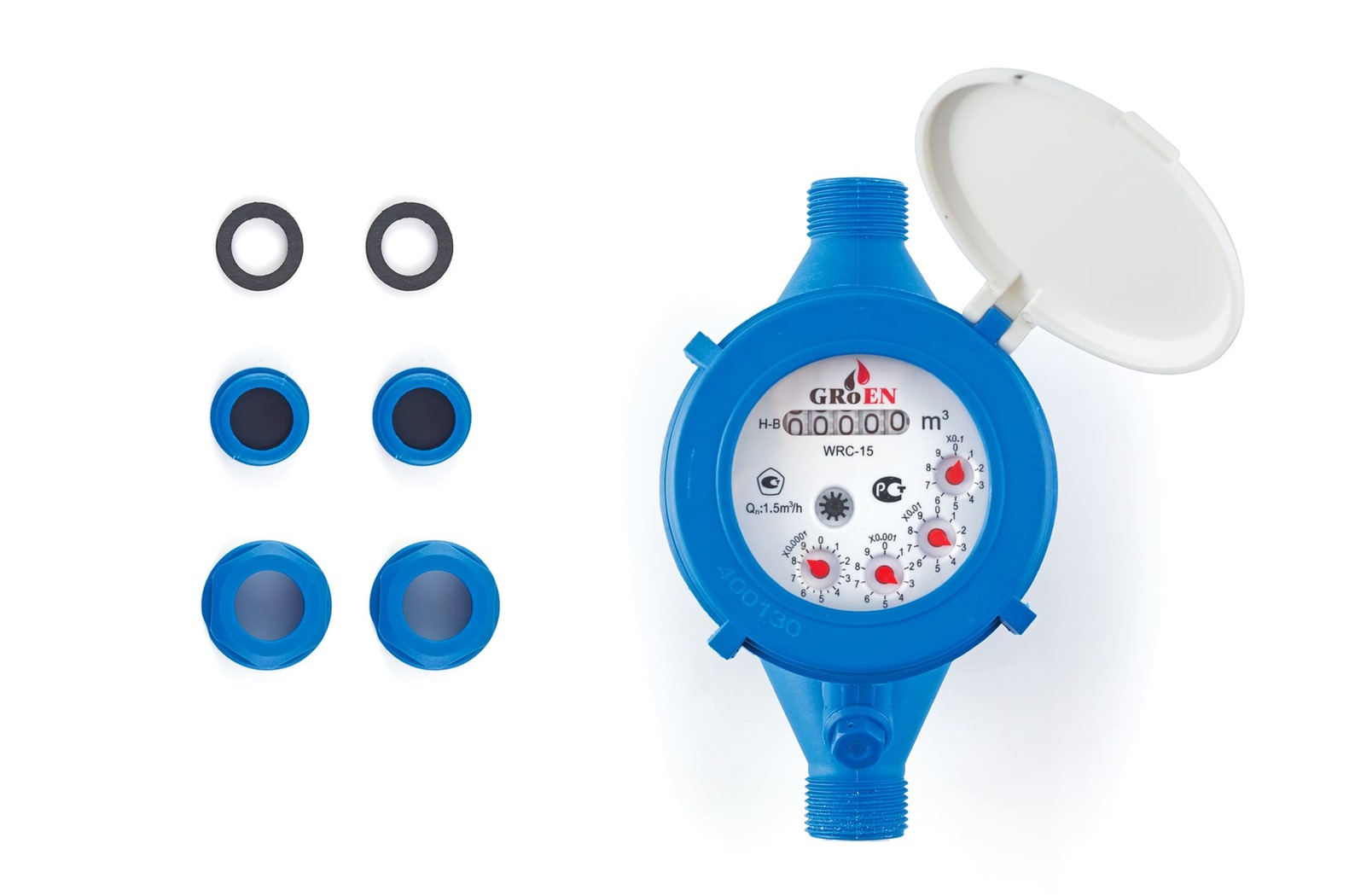 Мокроходный счетчик холодной воды WRC Ду-15 (160 мм), с пластиковым корпусом