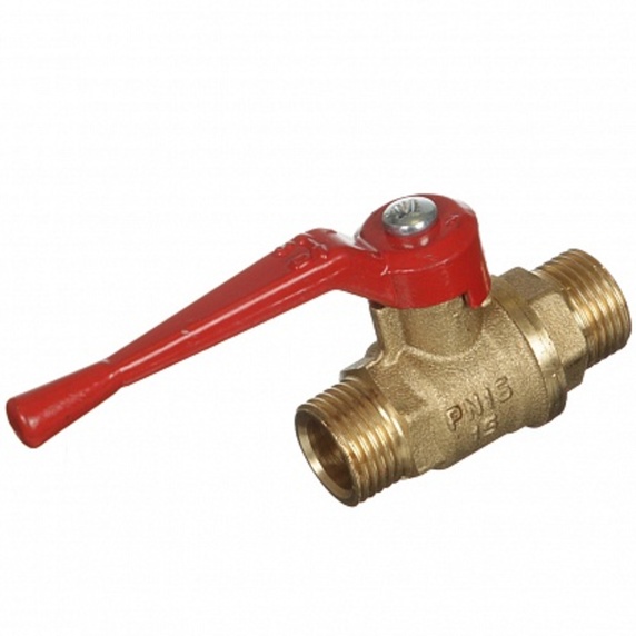 Кран 11Б27п1, Ду-15, Ру-16, штуцер-штуцер, рычаг