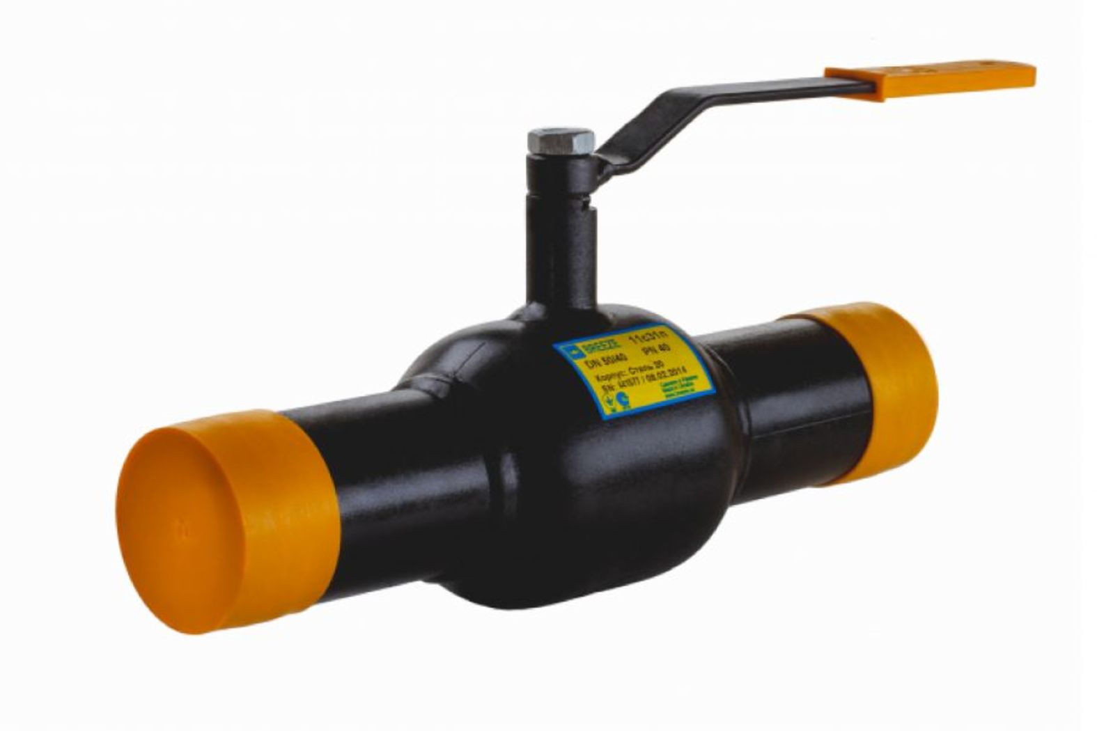 Кран стальной шаровой 11с31п, BREEZE, Ду-50/40, Ру-40, под приварку