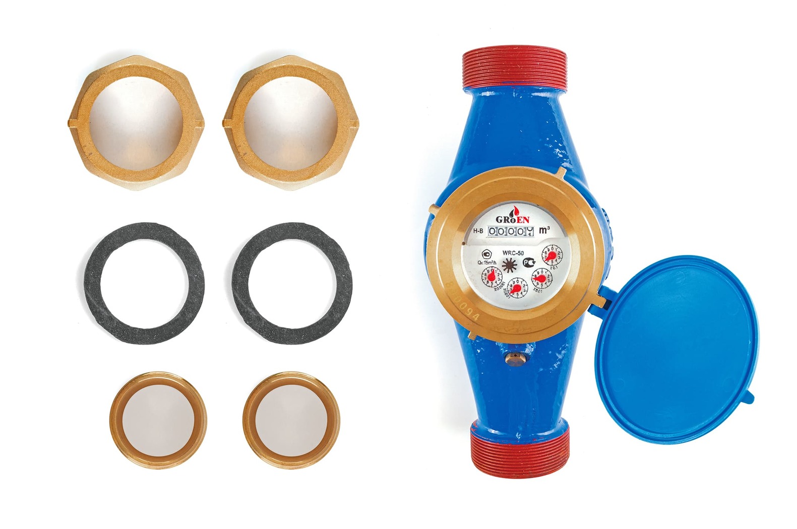 Мокроходный счетчик холодной воды WRC Ду-50, с чугунным корпусом