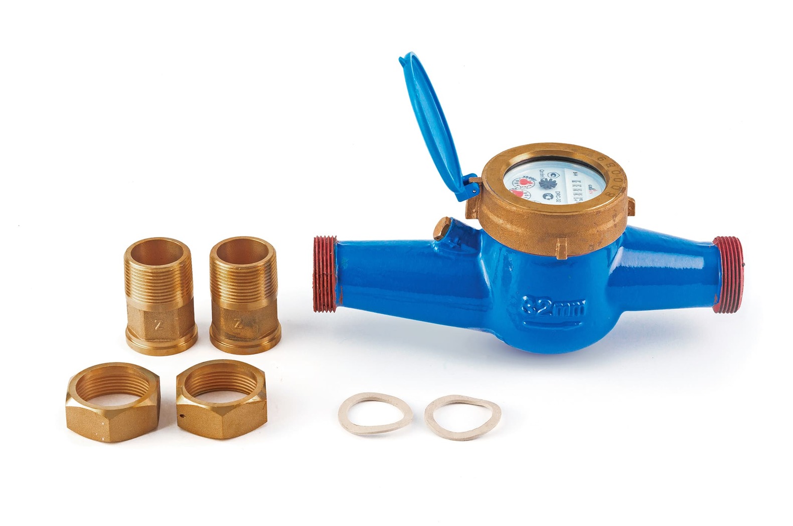 Сухоходный счетчик холодной воды DRC Ду-32 (260 мм), с чугунным корпусом