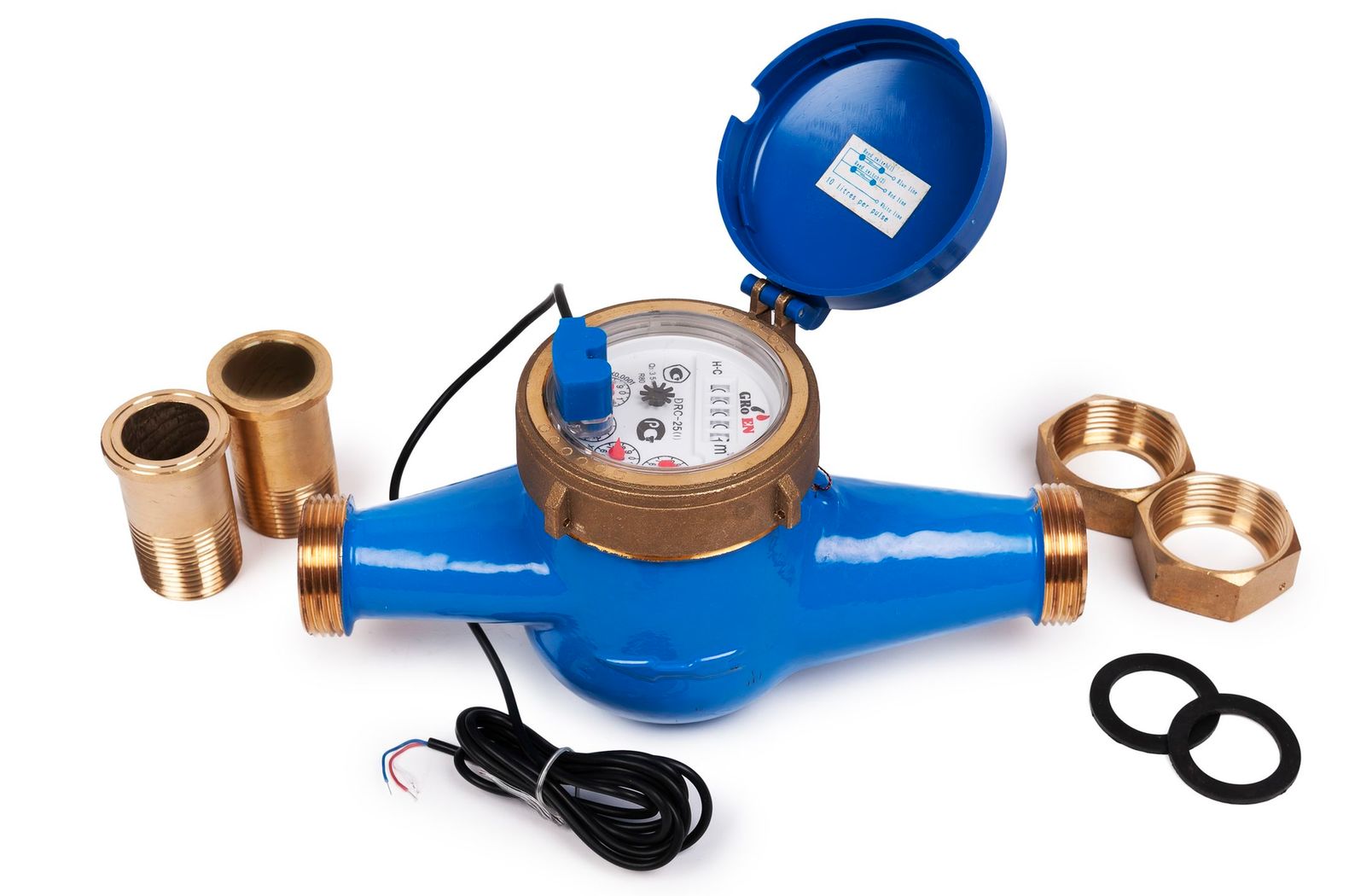 Сухоходный счетчик холодной воды DRC (i) Ду-50, с импульсным выходом (100 л/имп)