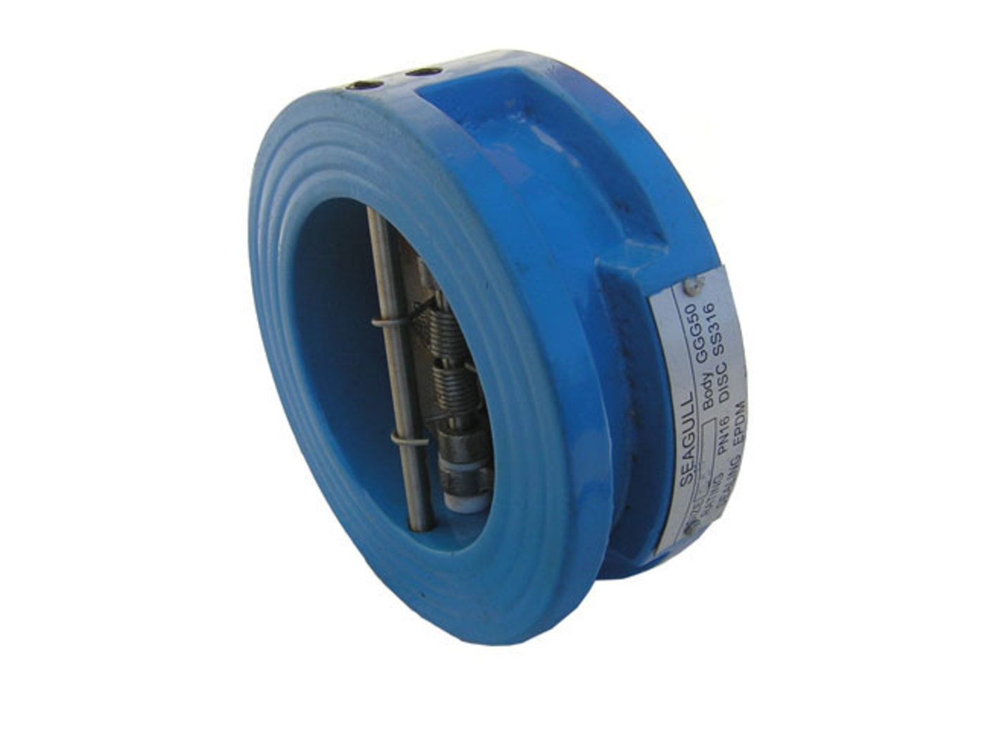 Клапан обратный чугунный, SGL, Ду-65, Ру-16, межфланцевый, двустворчатый