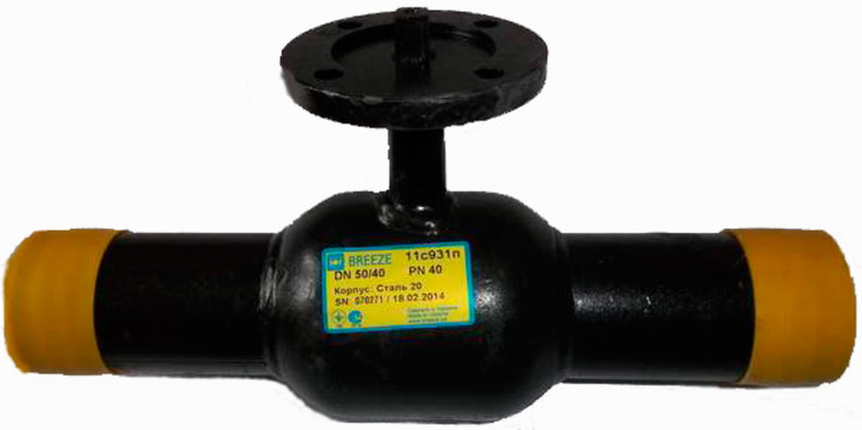 Кран 11с931п BREEZE, Ду-50/40, Ру-40, под приварку