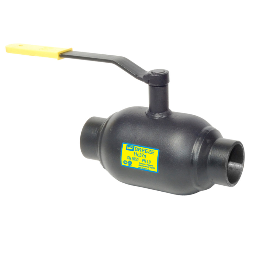 Кран стальной шаровой 11с37п, BREEZE, Ду-20, Ру-40, под приварку