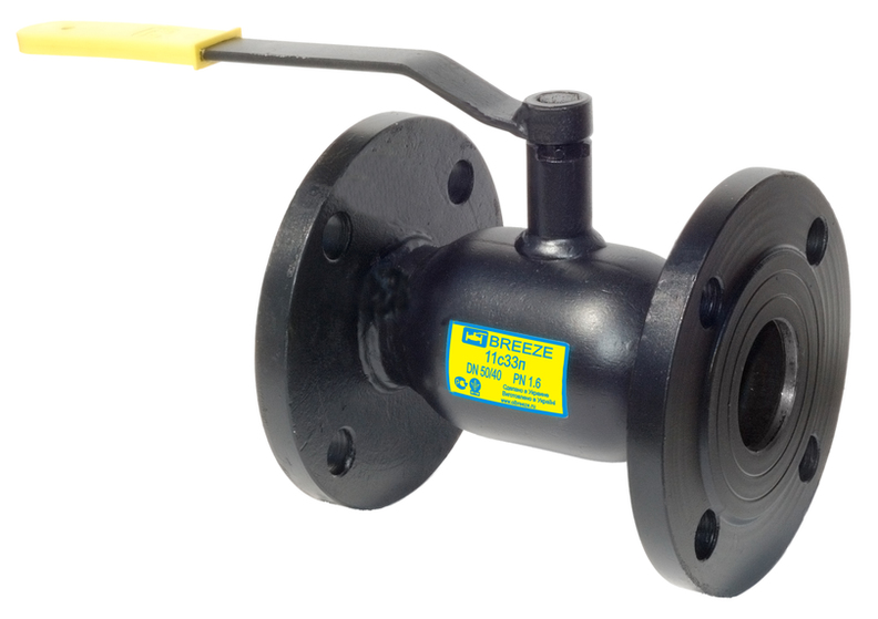 Кран 11с33п BREEZE, Ду-50/ 40, Ру-16, фланцевый